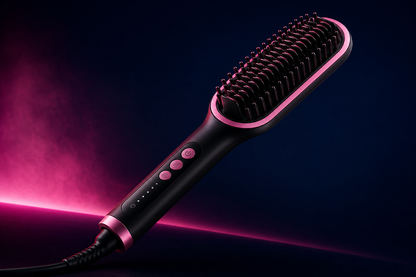 💇‍♀️ Cepillo Alisador Eléctrico 2 en 1 — Liso Perfecto en Minutos