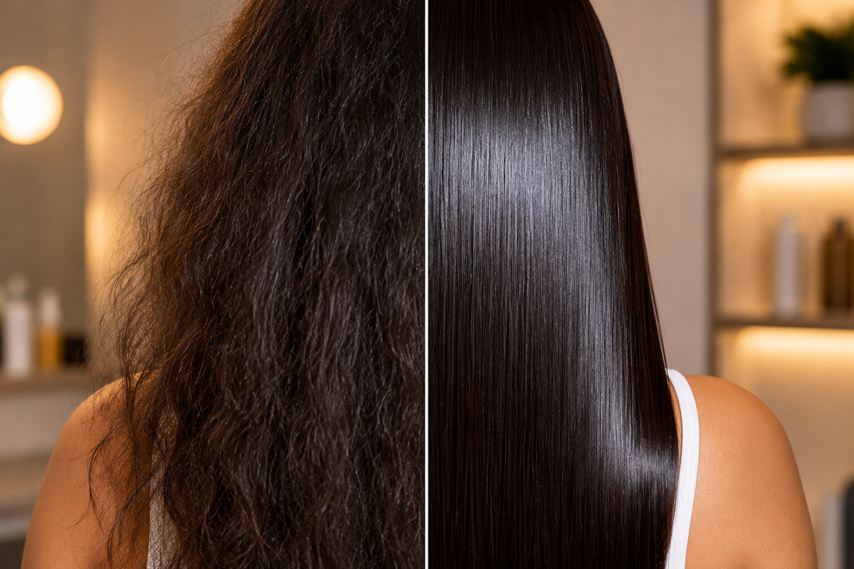 💇‍♀️ Cepillo Alisador Eléctrico 2 en 1 — Liso Perfecto en Minutos