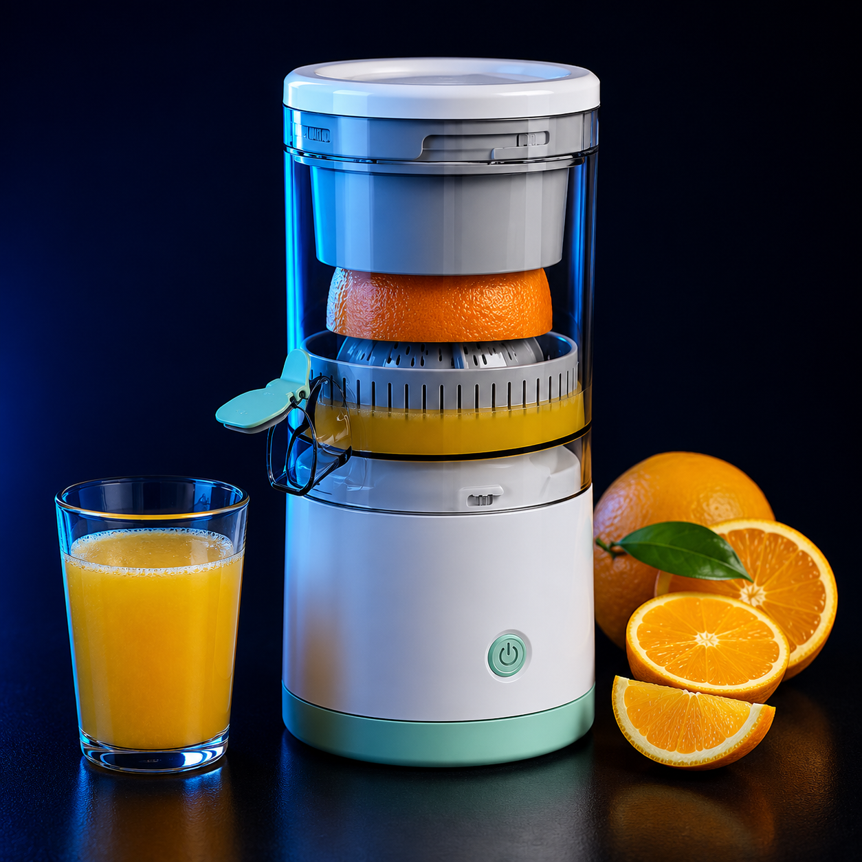 🍊 Extractor de Jugo Eléctrico Portátil — Recargable USB, Sin Ruido