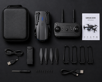 🚁 Dron E99 Cámara Dual 4K WiFi — Zoom 50x, Plegable, Control desde tu Celular