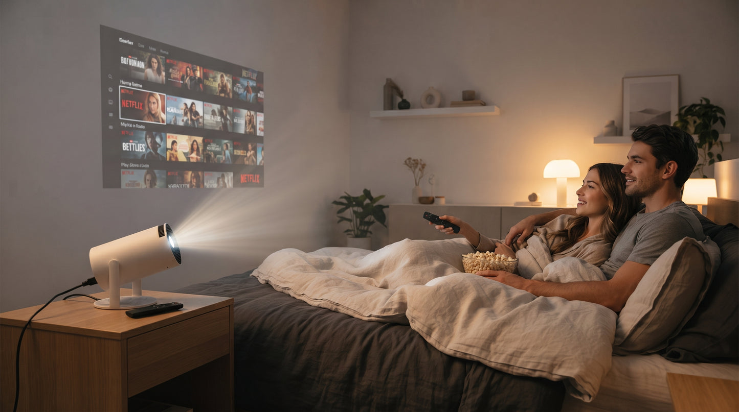Mini Proyector HY300 Ultra HD — Tu cine personal, en cualquier pared