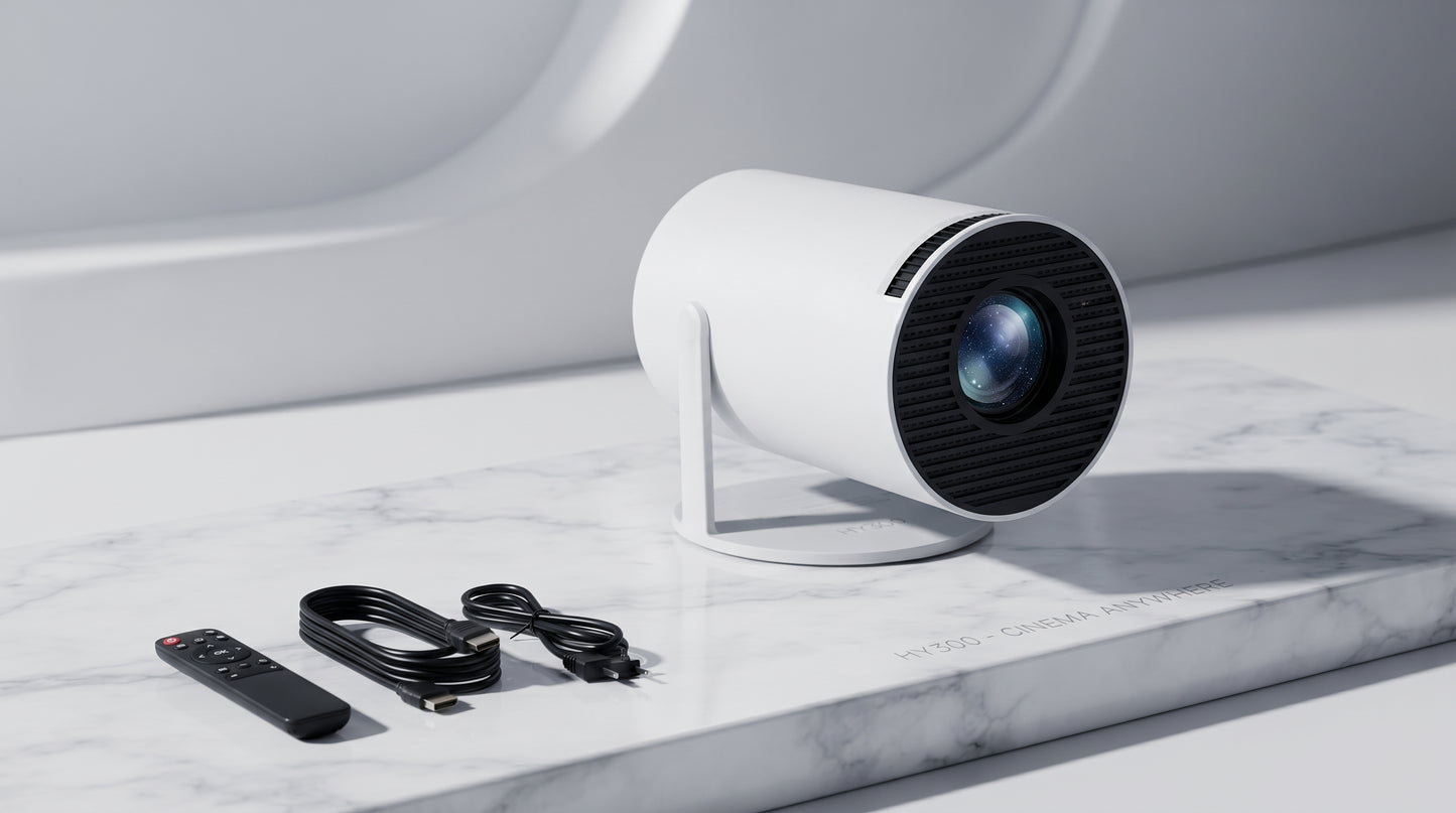 Mini Proyector HY300 Ultra HD — Tu cine personal, en cualquier pared
