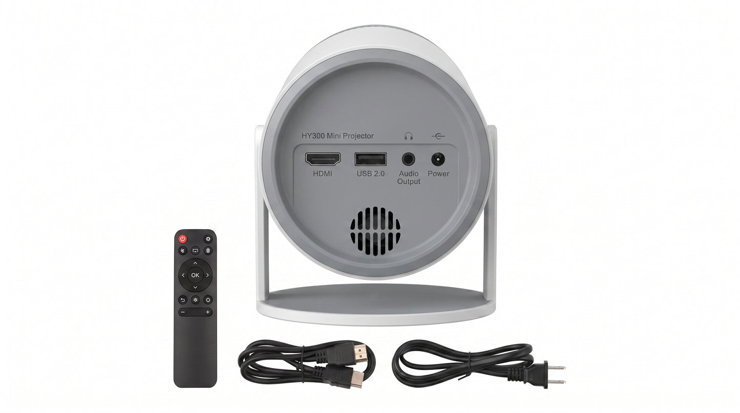 Mini Proyector HY300 Ultra HD — Tu cine personal, en cualquier pared
