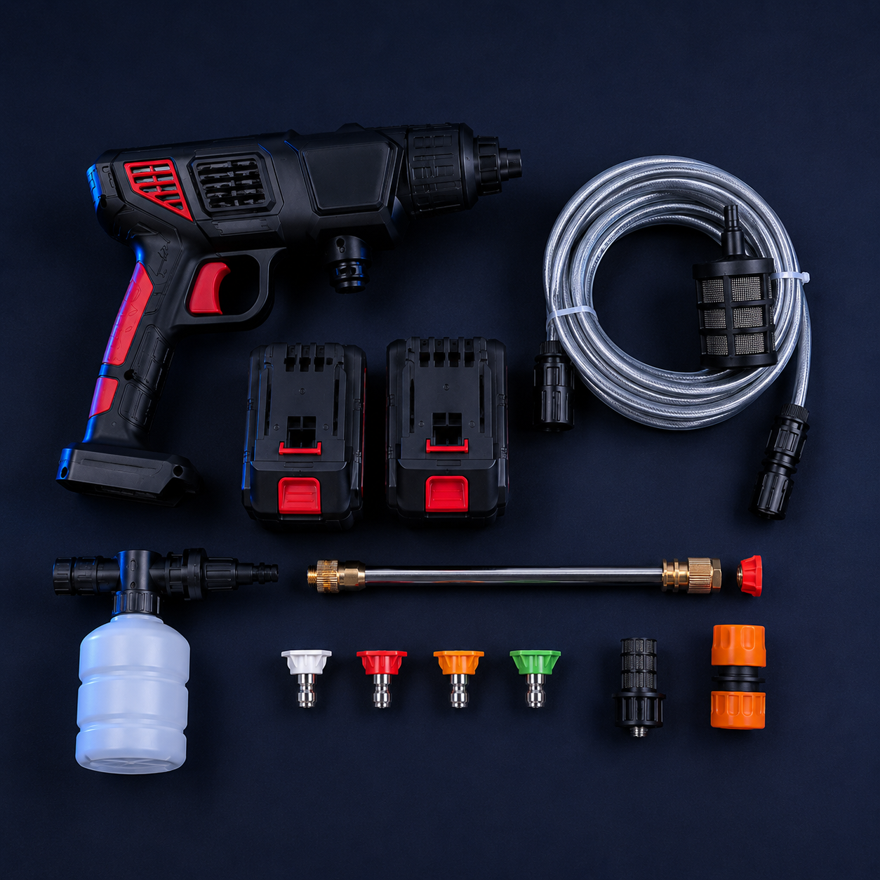 💧 Hidrolavadora Inalámbrica 48V — Kit Completo con 2 Baterías