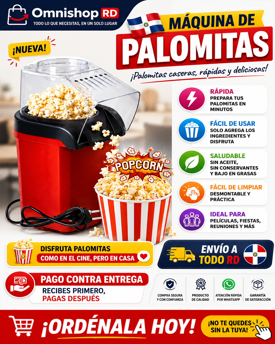 🎬 Máquina de Palomitas Eléctrica