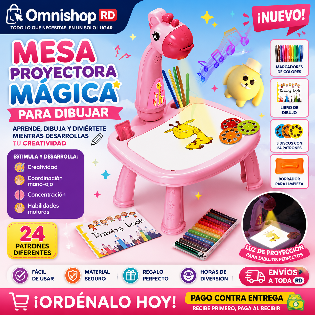 🦄✨ MESA PROYECTORA MÁGICA PARA DIBUJAR ✨🦄