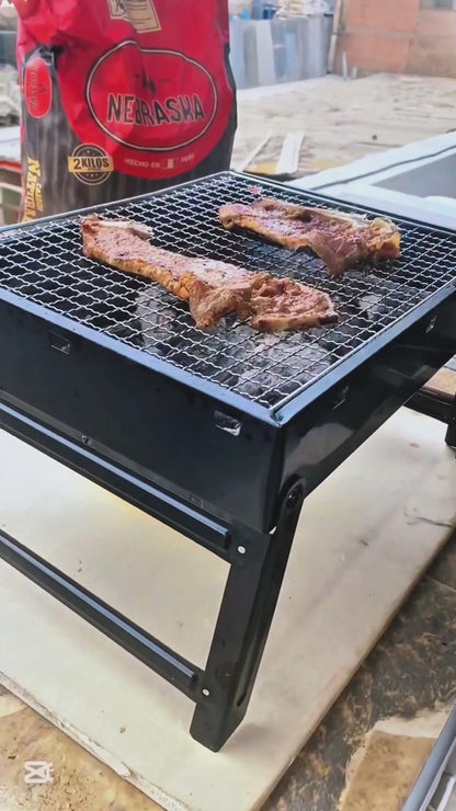 🍖 BARBECUE PEQUEÑO PORTÁTIL – ¡Lleva la Parrillada a Donde Quieras!