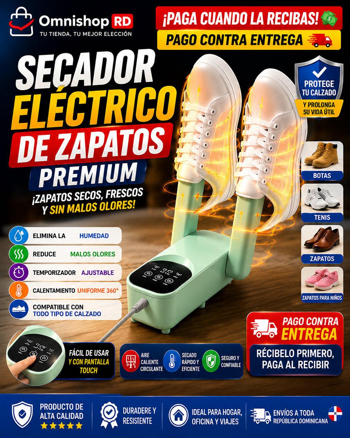 👟🔥 SECADOR ELÉCTRICO DE ZAPATOS PREMIUM