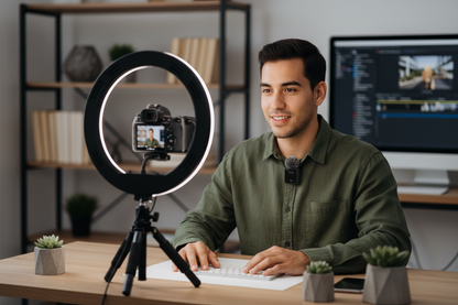 Youtuber grabando